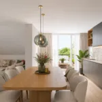 Impressie woonkamer keuken